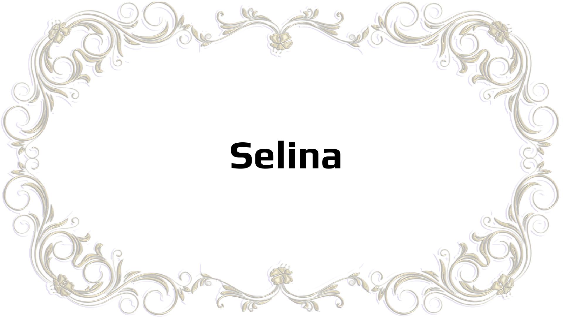 Nombres Que Significan Selene