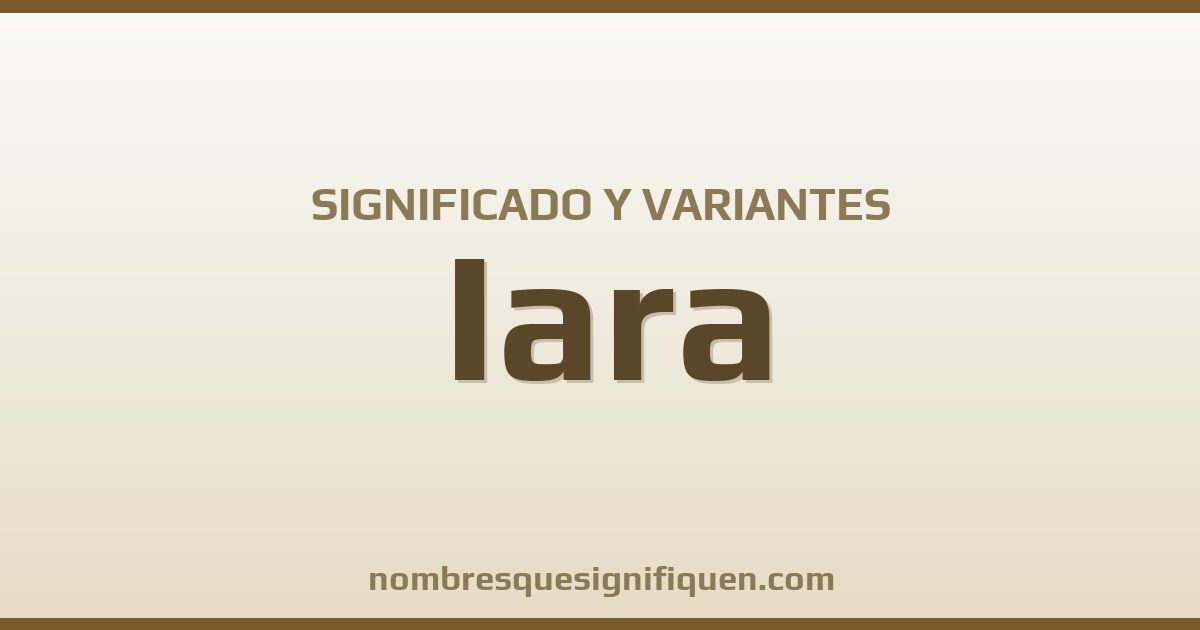 Significado del nombre Iara y variantes