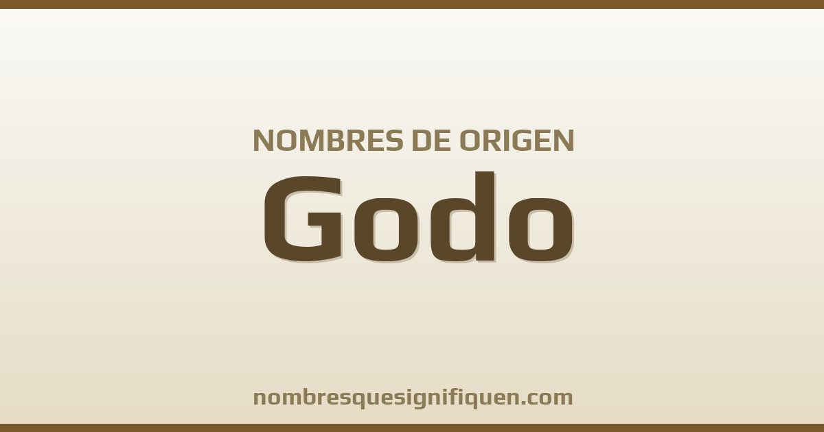 Nombres de origen Godo