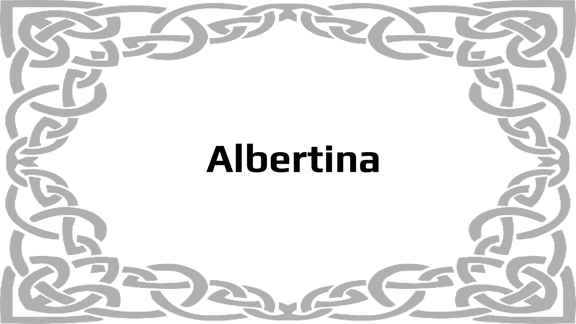 Nombres que significan Albertino
