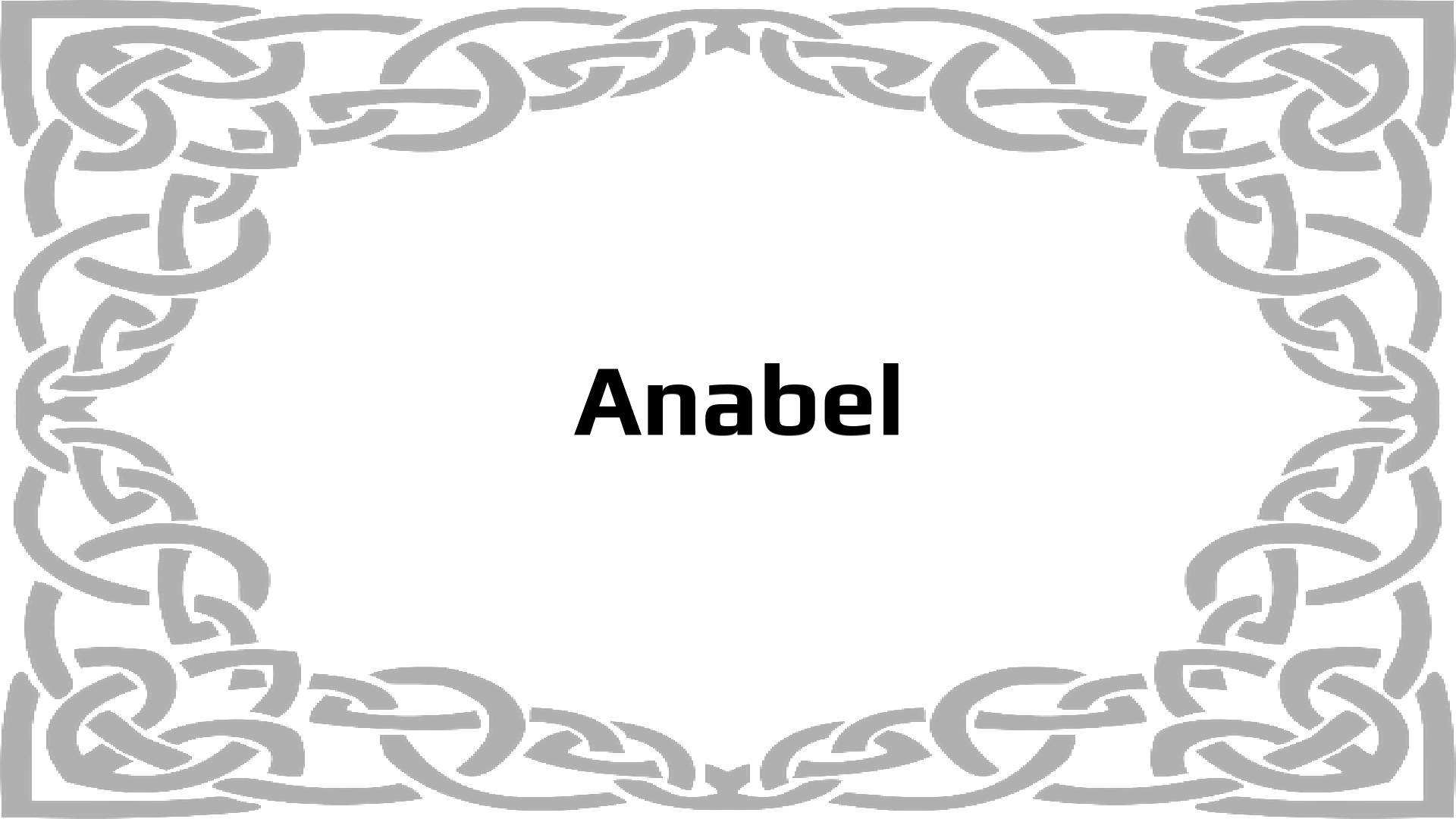 Nombres que significan Anabella