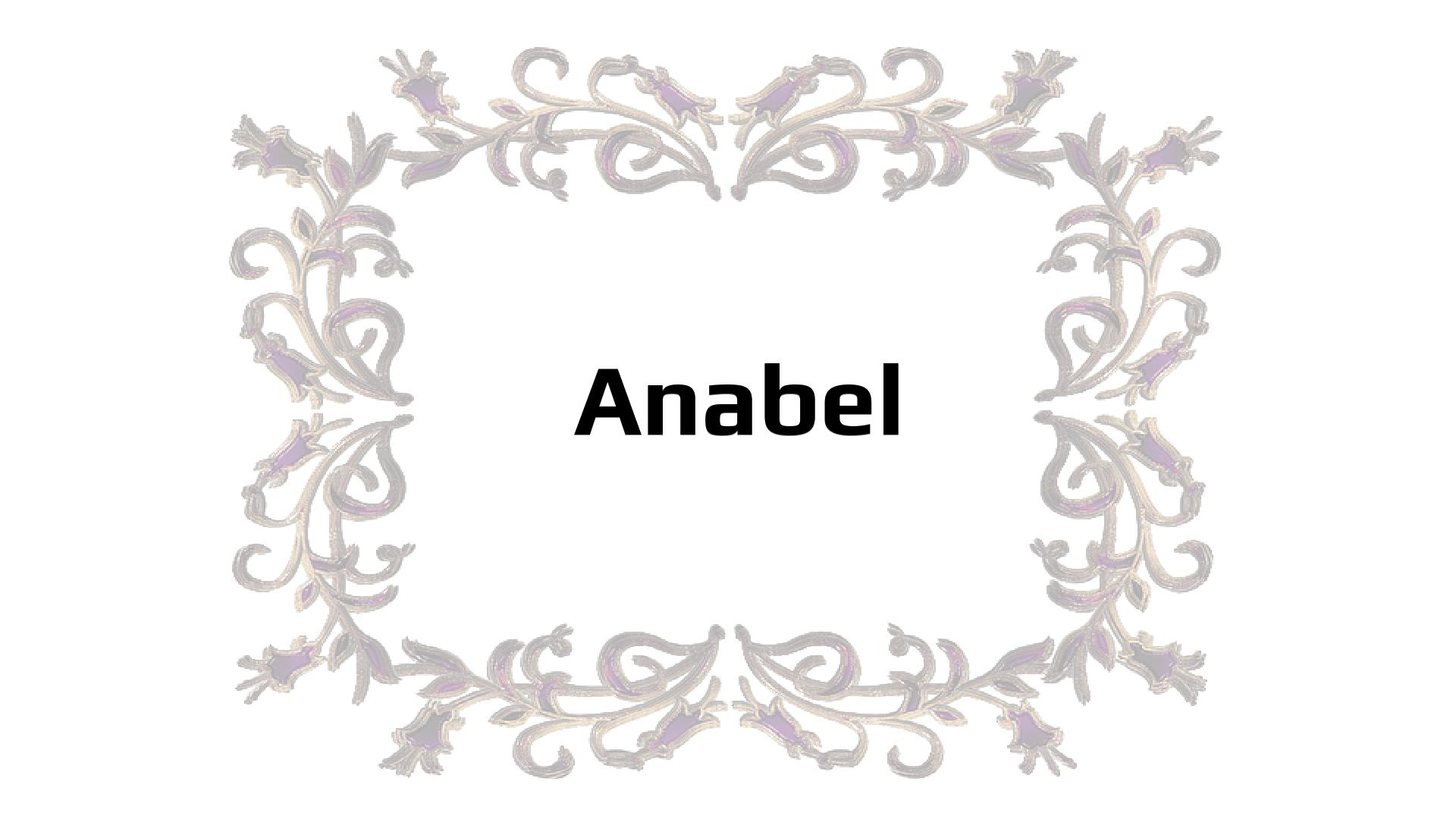 Nombres que significan Anabella