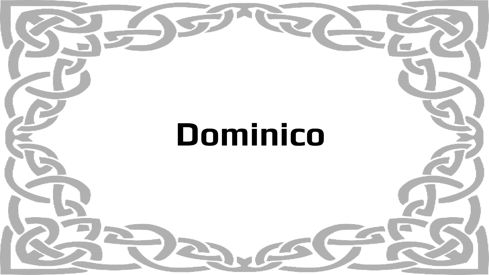 Nombres que significan Domingo