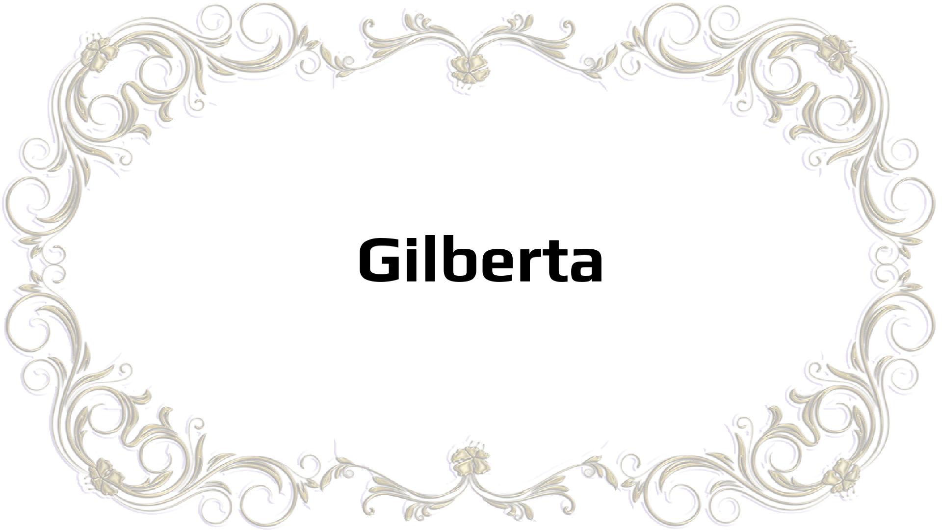 Nombres que significan Gilberto