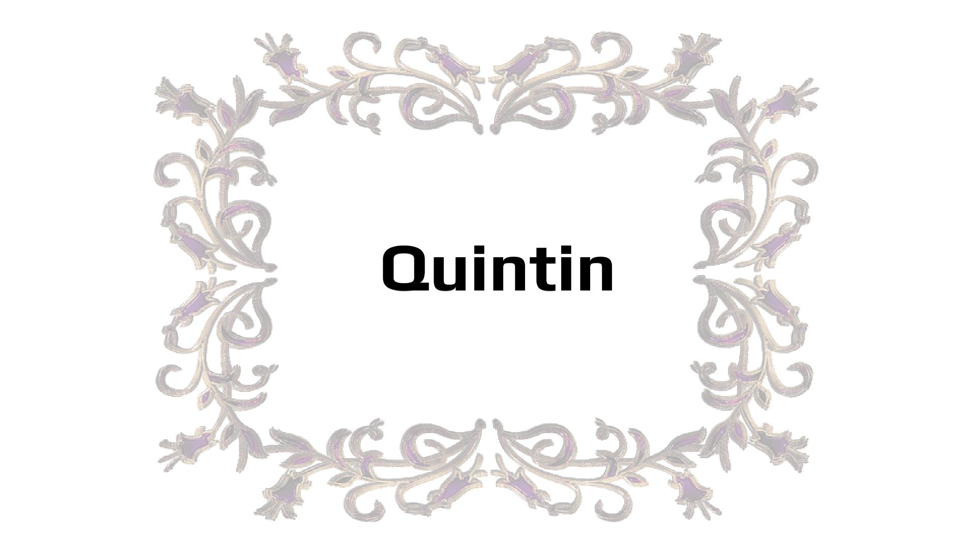 Nombres que significan Quinto