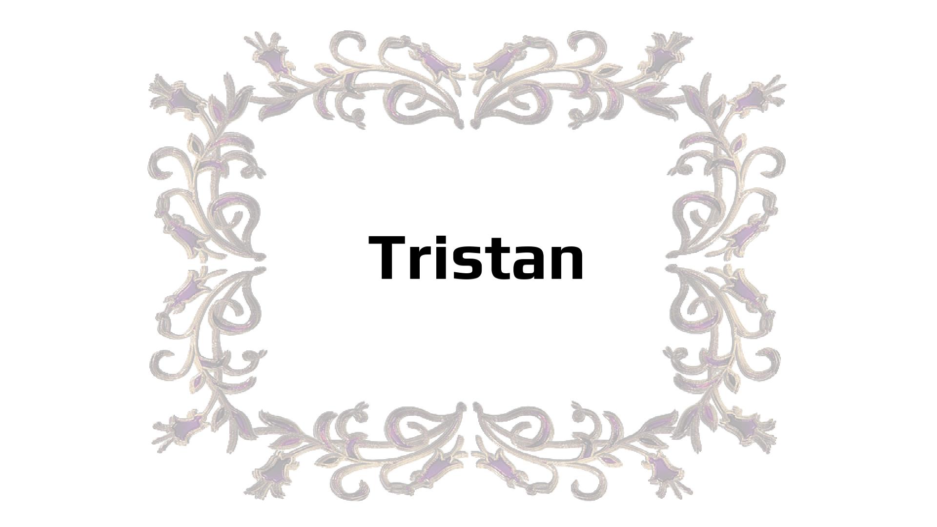 Nombres que significan Tristan